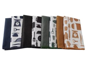 China Kitchen Dish Cloths Stock Designs Microfiber Printed Tea Towel wholesale