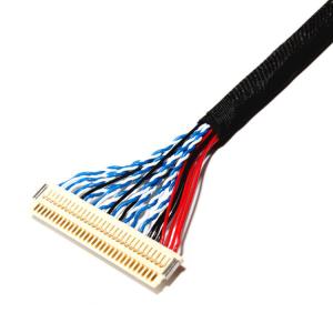 China Hirose Df19 Lvds Cable Assembly 30 Pin Lvds Wire Harness Lvds Display Connector wholesale