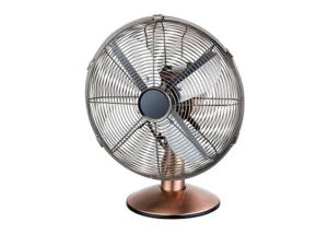 China Strong Wind 30cm Metal Tabletop Fan , 45W Oil Rubbed Bronze Floor Standing Fan wholesale