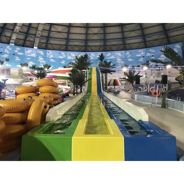 Customized Kazakhstan Astana Indoor Fiberglass Pool Water Slide Park Project