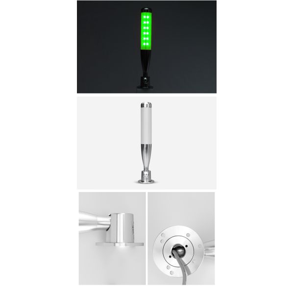 70 / Min Shiny Signal Tower Lamp DC 24V IP54 For CNC Machine Status Indicator