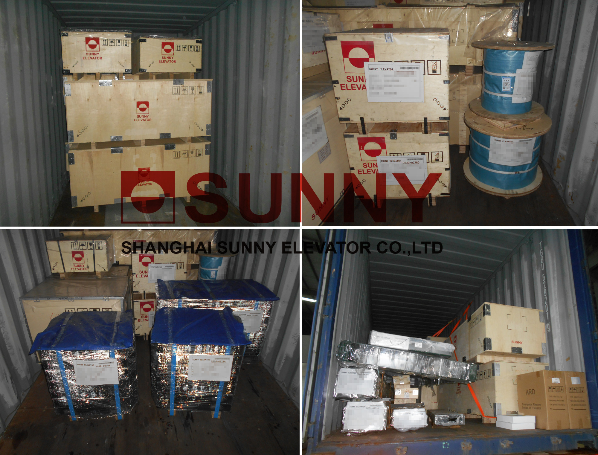 1600kg 1.0m/S Low Noise Etched SS Machine Room Less Elevator for Building