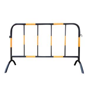 China 89'' Temporary Steel Fence 39 Inch Metal Pedestrian Barriers Lamp Farm wholesale