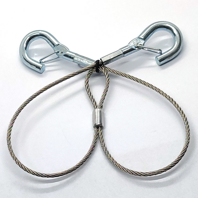 Plastic Coated Ss316 Wire Rope Fittings For HVAC Ducting