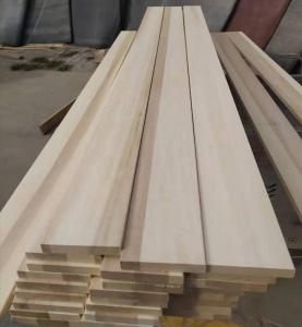 China Solid Wood Poplar Edge Glue Board for Bed Slats Width 100-1220mm FSC 100% Certified on sale