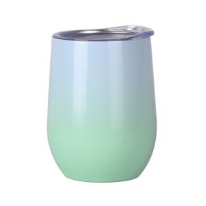 China 12oz White Stainless Steel Coffee Mug Double Wall wholesale