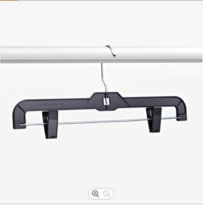 China Non Slip Metal Cloth Hanger , Black Metal Clip Clothes Hanger wholesale