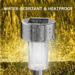 Stainless Steel 13.4'' Outdoor Solar Yard Lights