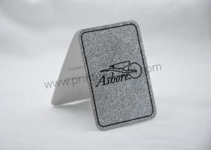 China OEM Sliver Glitter Printed Recycled Paper Hang Tags For Clothing wholesale