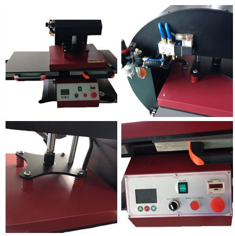 Pnematic Manual Heat Transfer Machine Double Station Automatically