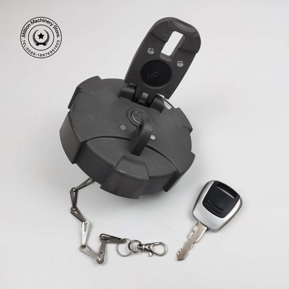 Zinc Alloy Fuel Diesel Cap For Hyundai R-9 Loader HYUNDAI DX360-9 Excavator Diesel Box Cover Filter Parts