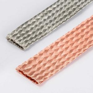China Electrical Connection Tinned Flat Copper Braid High Corrosion Resistance wholesale