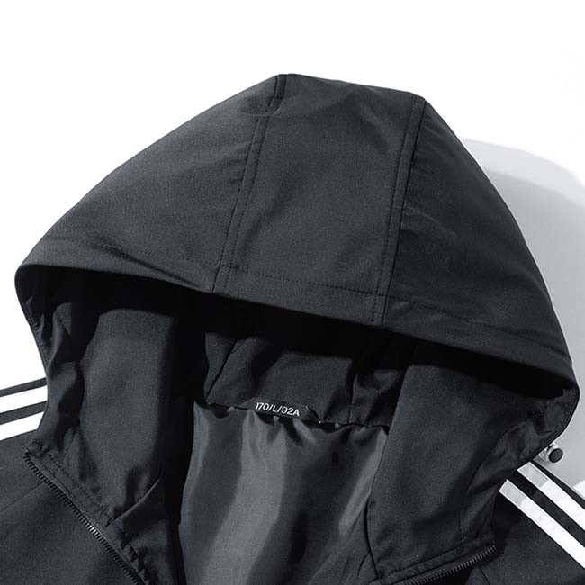 OEM ODM Solid Color Casual Stand Collar Jacket Men'S Coats & Jackets With Hood
