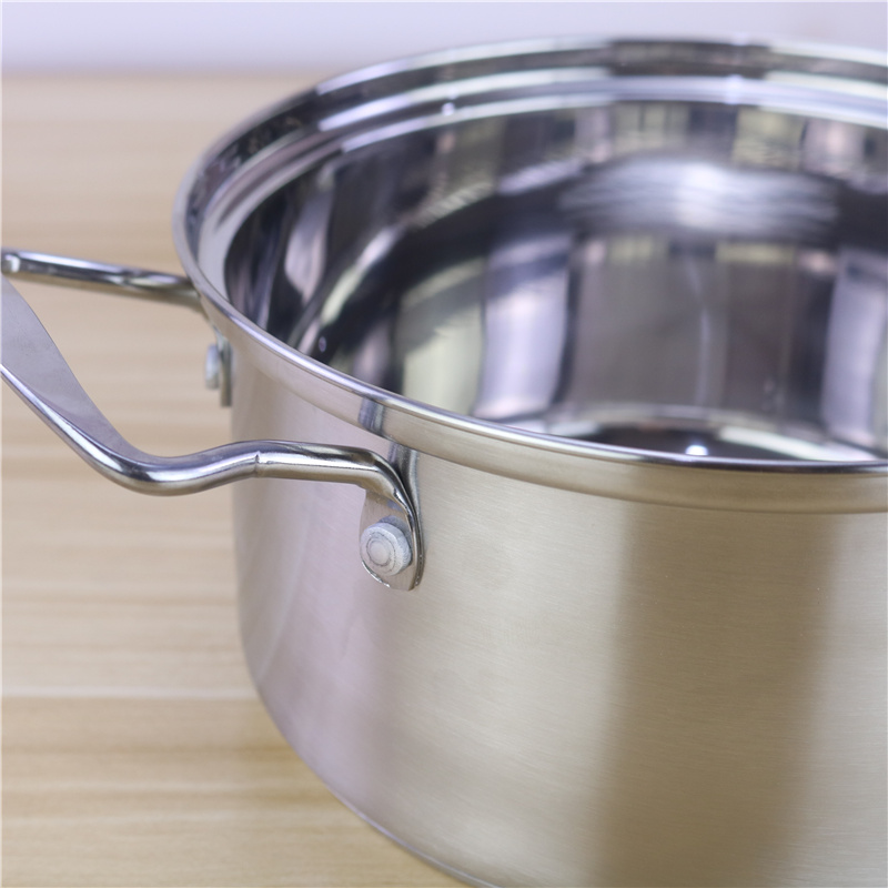 Customized 18cm 20cm 26cm Cookware Set Stainless Steel 201