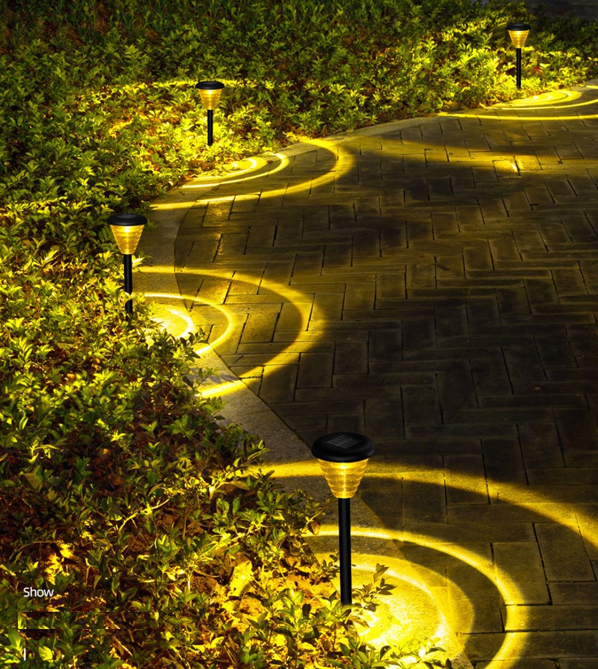 Multiple Color LED Solar Garden Lights for Pathway Lawn Lamp in Landscape Design