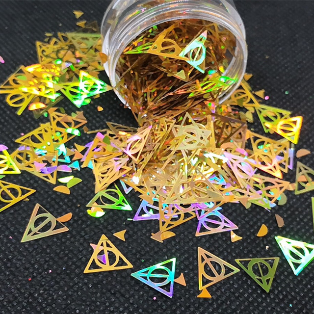 Wedding Occasion Holographic Gold with Holographic Silver Holographic Red Blue Green Grass Glitter 1 Color Print Method