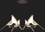 Sea Shipping Gold Round Bird Mounted LED Chandelier