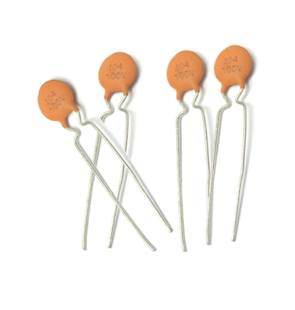 Low Frequency Radial Ceramic Disc Capacitor 100nF 100V P2.54mm