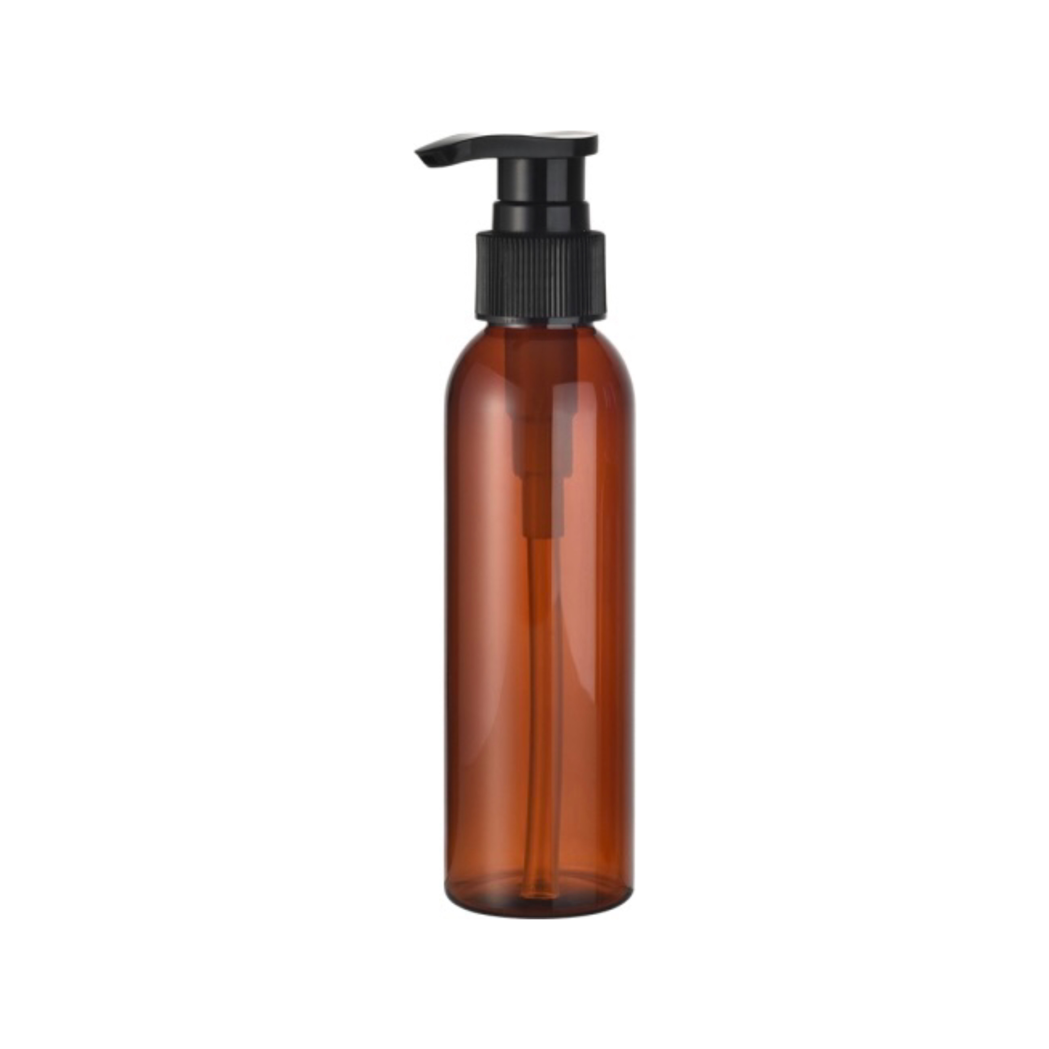 Personal Care 60ml PET Plastic Amber Bottle with Refillable Sprayer Trigger