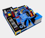 Commercial Bounce House With Climbing Wall UV Resistant Plato Material