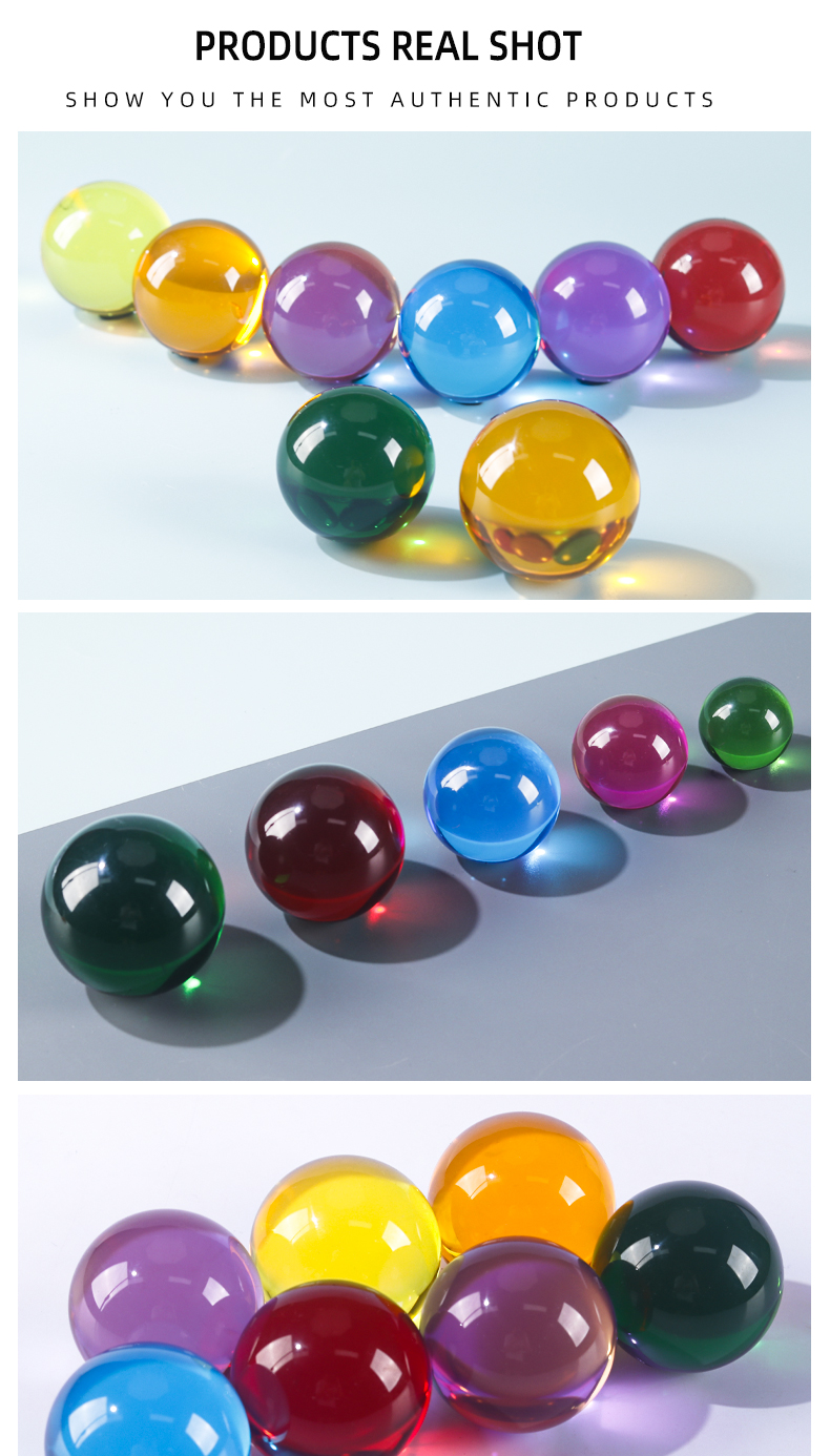 Customize clear acrylic balls large acrylic sphere Resin Colorful Balls Home Decor Acrylic Ball