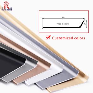 China Waterproof Aluminum Skirting Board 150mm Floor Wall Coverd Home Decoration wholesale