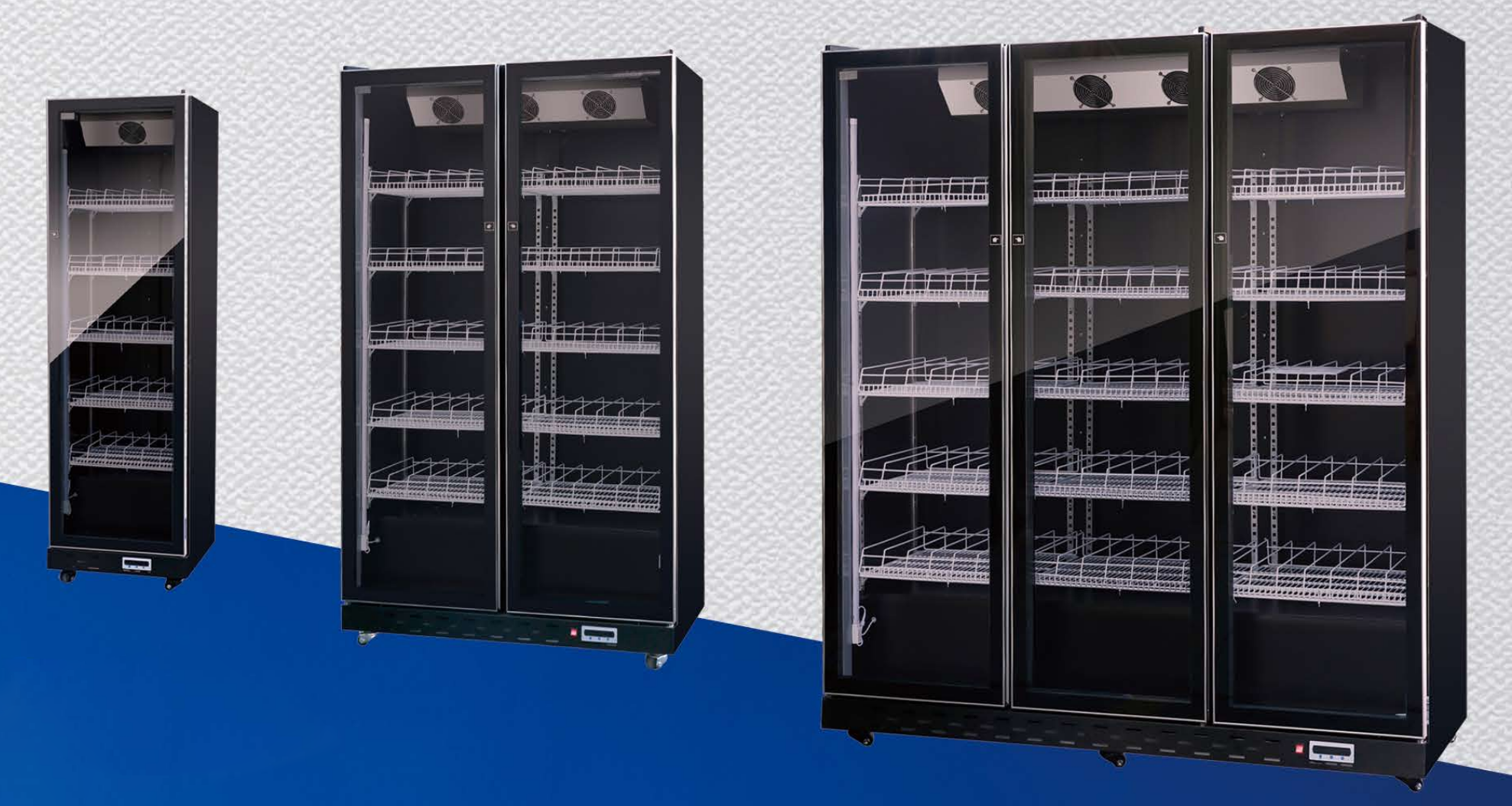 Air Cooled Glass Door Vertical Upright Drink Beer Wine Refrigerator Cabinet Chiller