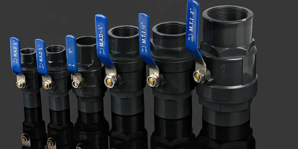 New Products Plumbing Material 2 PCS Plastic Ball Valve for Agriculture Feild