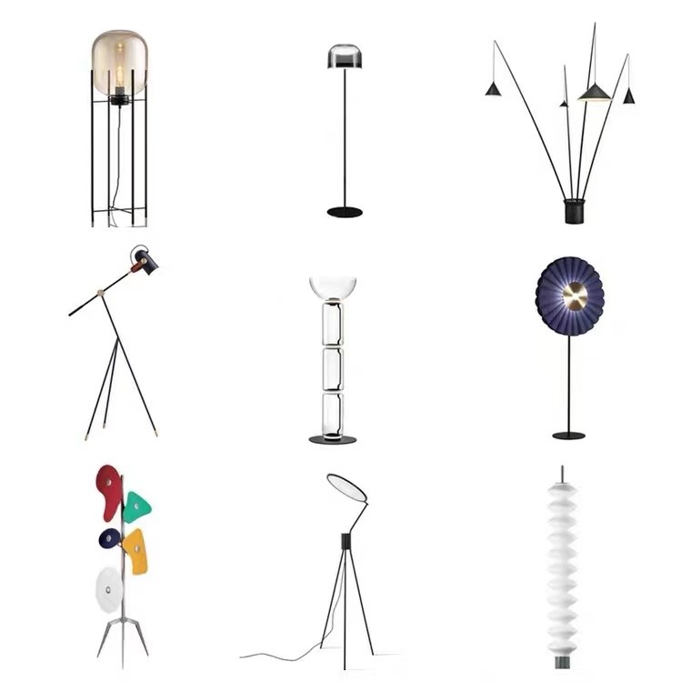 Fashionable Decorative Post Modern Light Design Nordic Corner Standing Table Lamp For Living Room