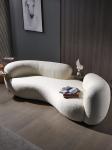 Modern Luxury Lamb Velvet 3 Seater Sofa Flannelette Material