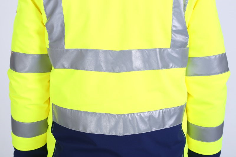 100%Polyester HIVIS Work Clothes 290gsm Hi Vis Trench Coat