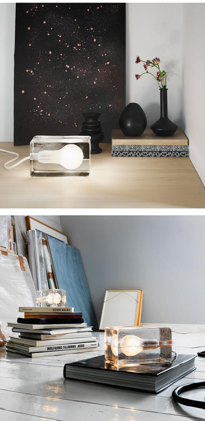 Nordic House Design Ice Table Lamp for Bedroom Children's Study Crystal Glass table lamp(WH-MTB-275)