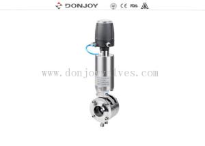China 3A CE Pneumatic Double Seat 4&quot; PN16 Butterfly Valves wholesale