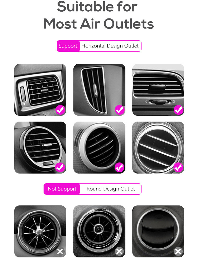10W Qi Standard Phone Holder Car Wireless Charging