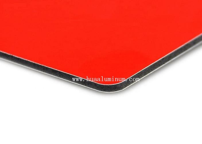 Weather Resistant 1250mm PVDF Aluminium Composite Panel Flat Surface