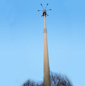 China 45M Steel Microwave Monopole Transmission Line Tower wholesale