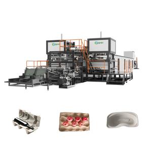 China Automatic Fiber Molding Machine Packaging Fruit Tray Forming Equipment wholesale