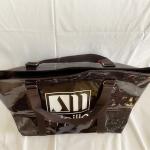 PVC mirror leather lacquered leather split off shoulder bag travel bag shopping
