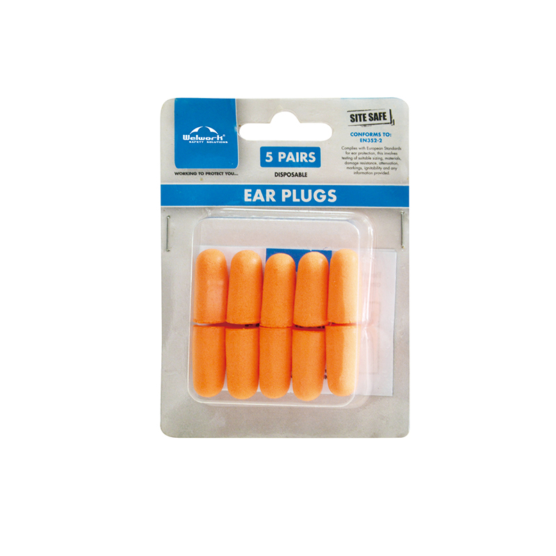 CE EN352-2 Green Silicone Corded Earplugs EP005 for Effective Hearing Protection