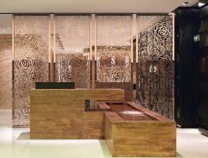 China Hairline Rose Gold Stainless Steel Wall Panels For Office/Room/Interior Decoration wholesale