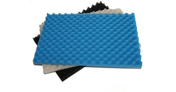 White Blue Sponge Foam Microfiber Vacuum Cleaner HEPA Filter