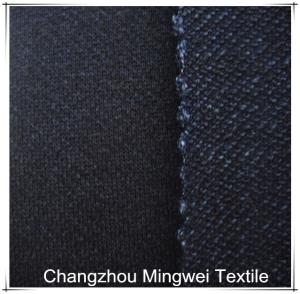 China indigo inclined terry denim for knitted jeans wholesale