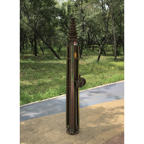 10m manual crank lifting telescopic mast-aluminum materials-telescoping mast