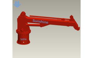 China 10t10m Electric Hydraulic Telescopic Boom Marine Crane For Offshore Support Vessel wholesale