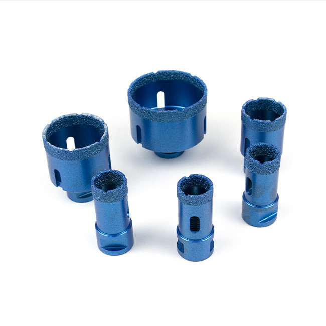 Blue Brazed Diamond Hole Saws For Cutting Porcelain
