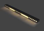 Black 3600LM Linear Pendant Light Fixture 3000K 4000K 6000K