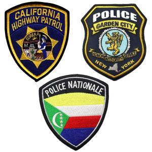 China Merrow Border Police Embroidered Patch wholesale