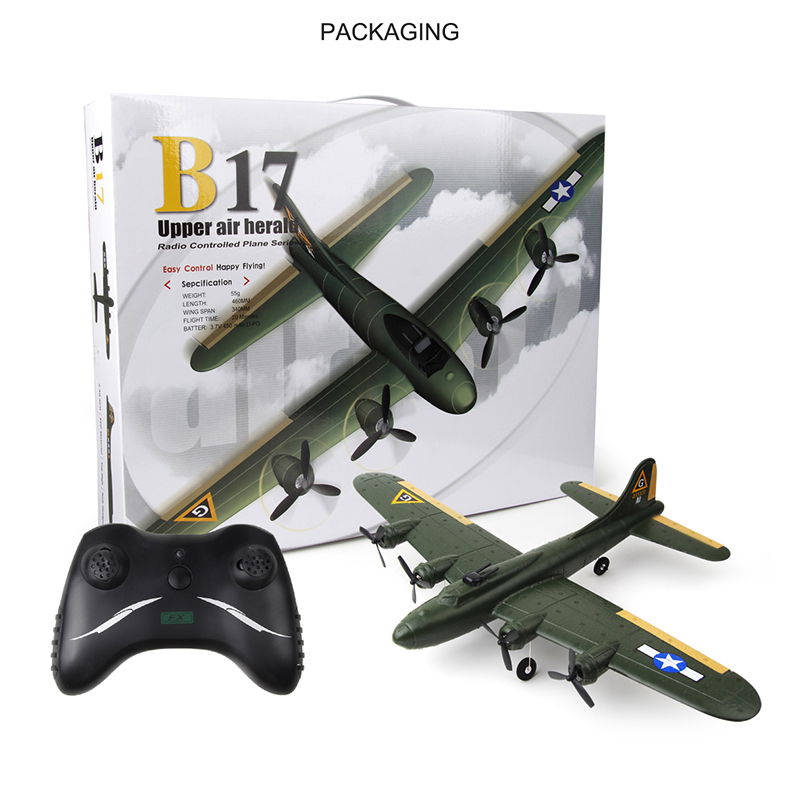 State of Assembly Ready-to-Go Foam Glider Toy Gift Toys Fx-817 Aircraft Model B17 Bomber Outdoor Remote Control Fixed-wing