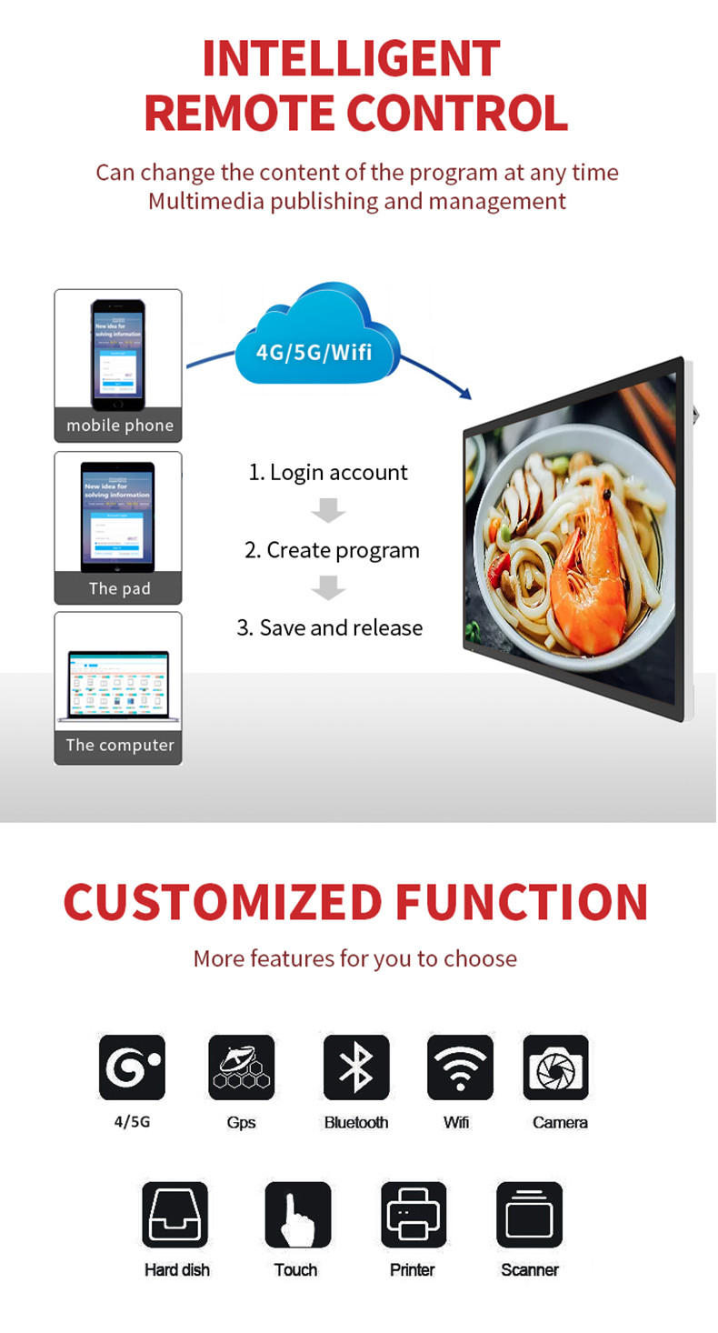 15.6inch Touch Android RK3288 All In One Tablet LCD Digital Signage Displayer