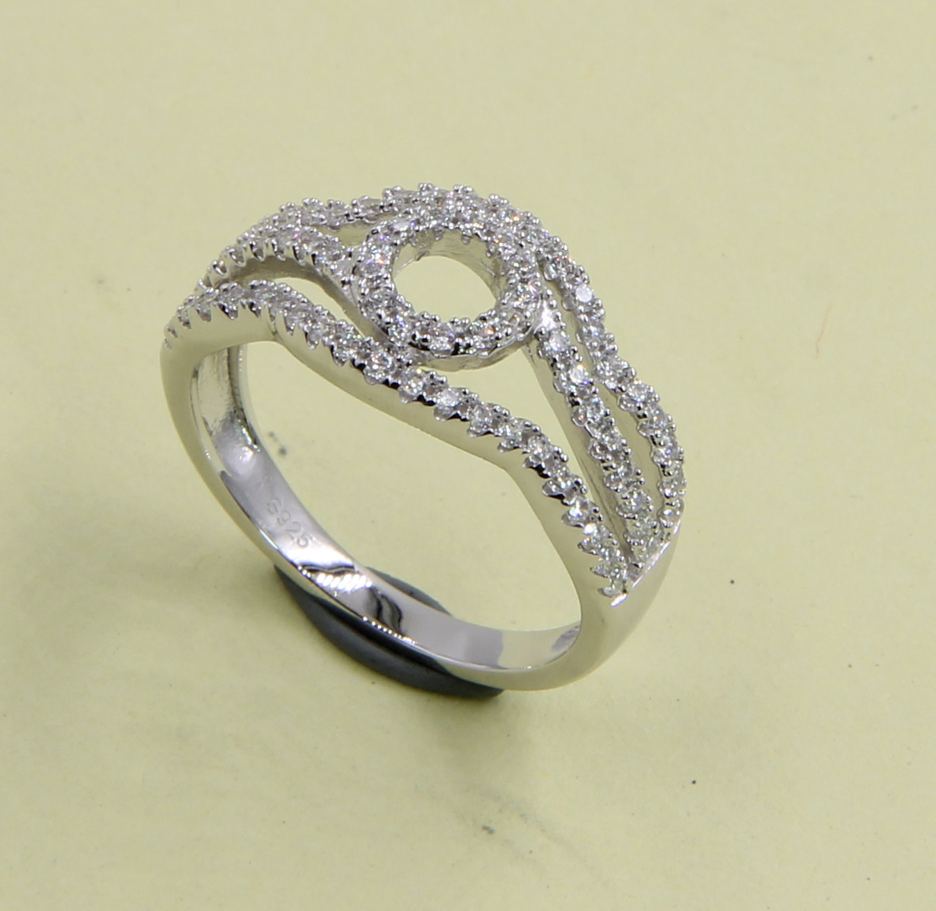 925 Sterling Silver CZ Prong Set Rings With Round Cut Sterling Silver Stacking Rings Sterling Silver Turquoise Rings